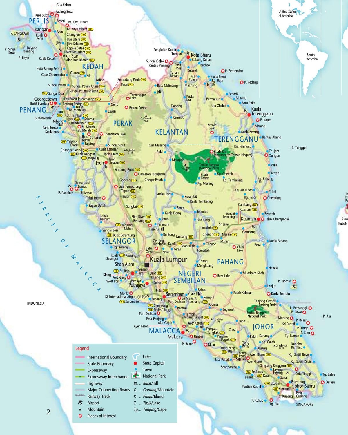 malaysia pantai peta