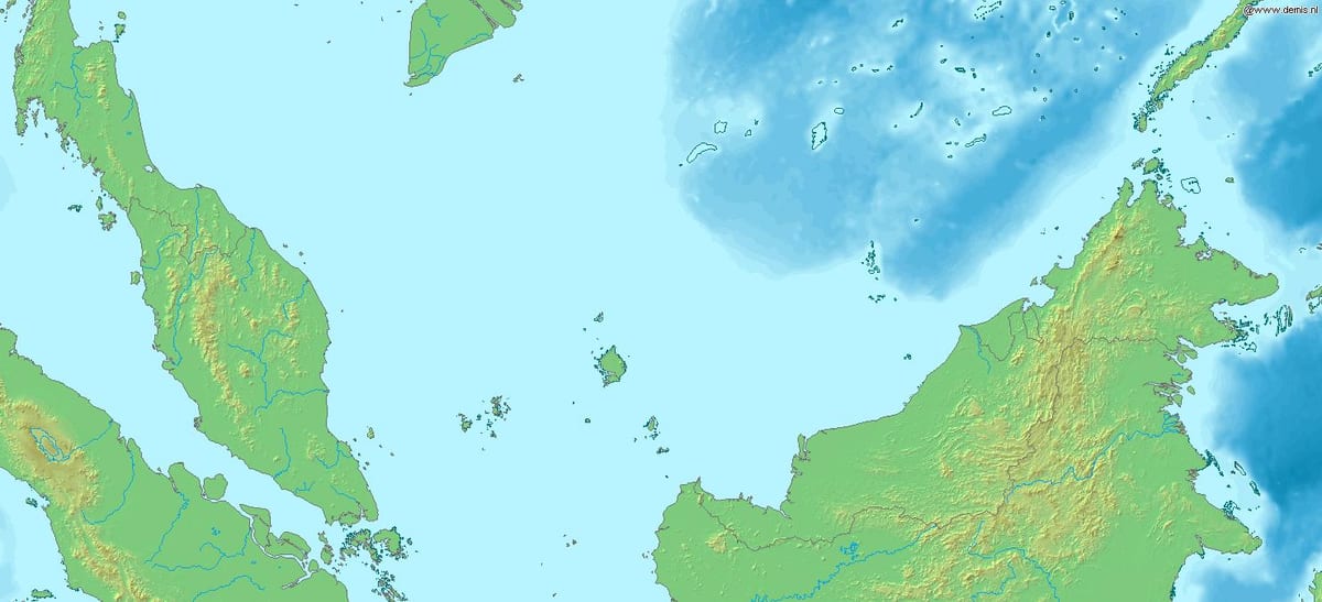 peta dari malaysia 3d