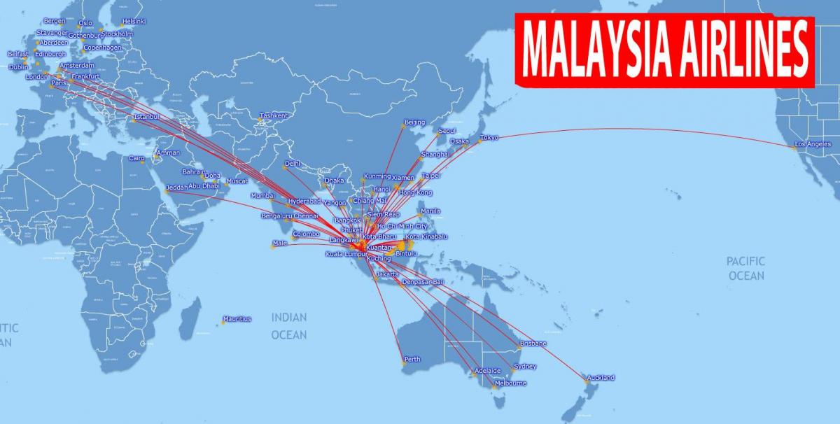 peta rute malaysia