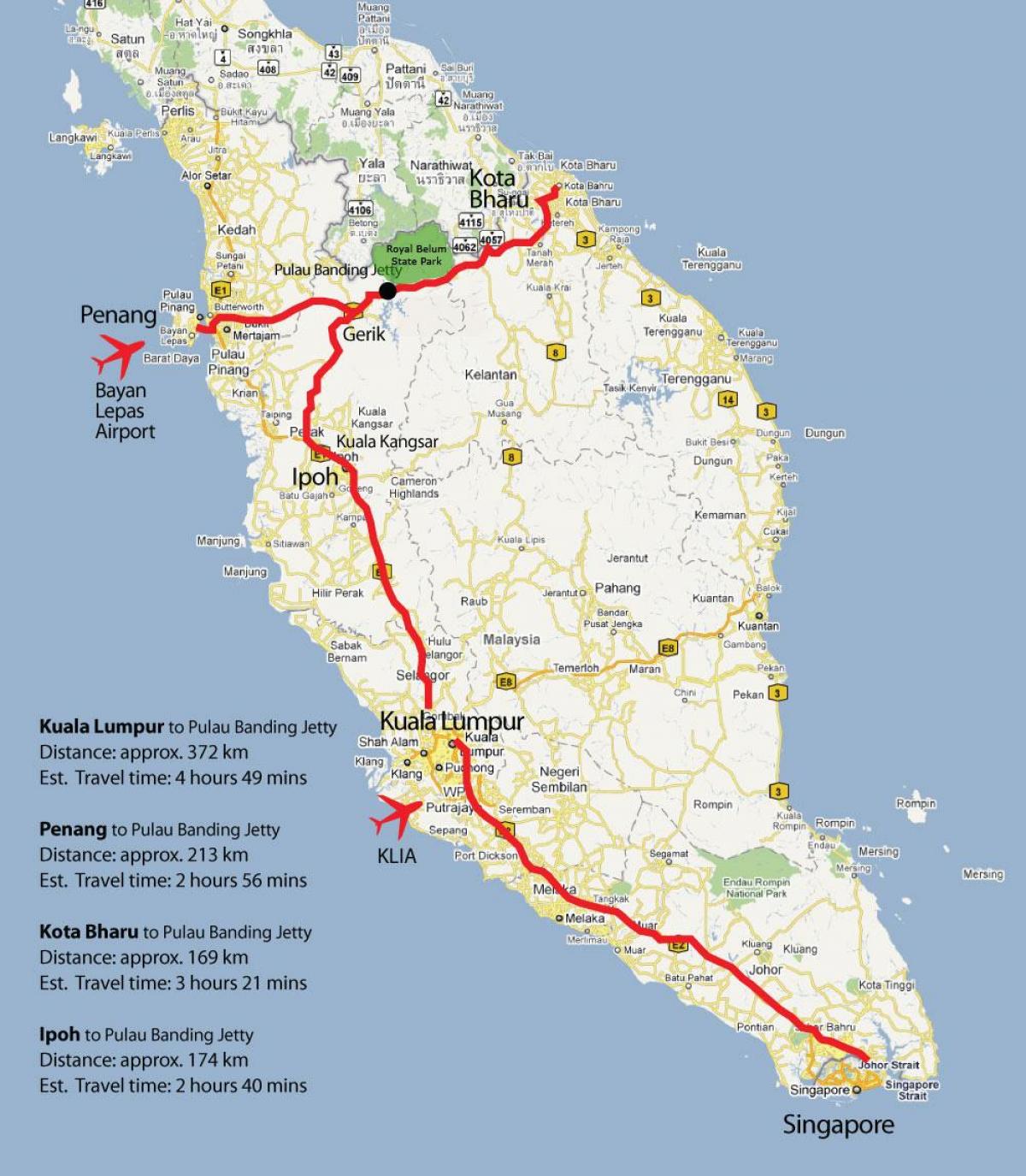 peta dari malaysia west coast