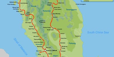 Malaysia peta kereta 2016