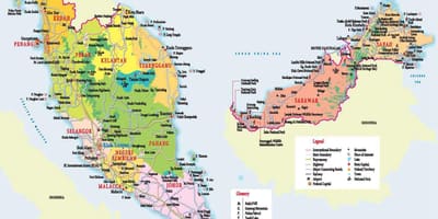 Malaysia tempat wisata peta