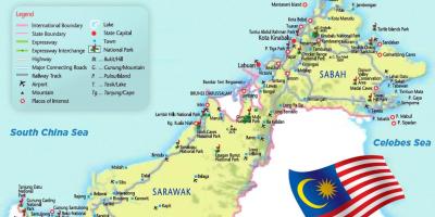 Peta dari malaysia timur