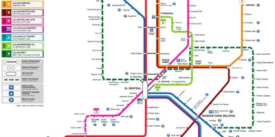 Transit peta malaysia