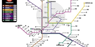 Peta dari malaysia transportasi