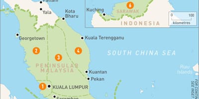 Malaysia daerah peta