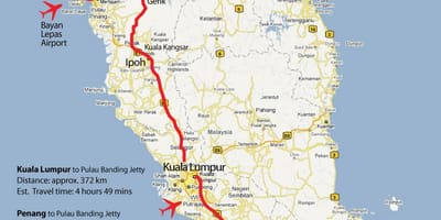 Peta dari malaysia west coast