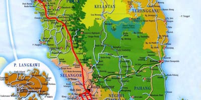 Peta selatan, malaysia